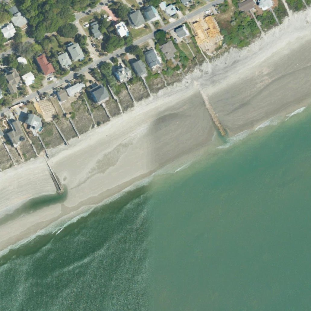 Aerial map of Public Beach Access - 8th St E