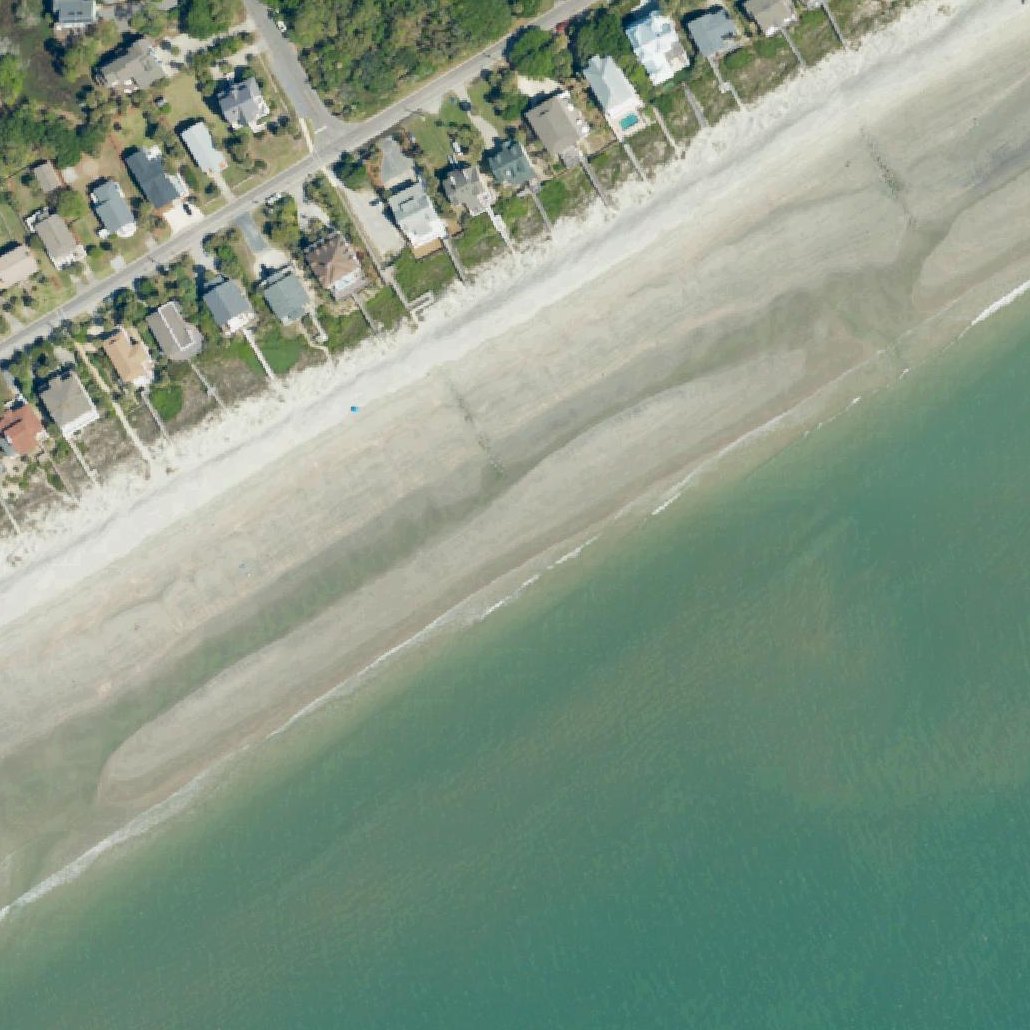 Aerial map of Public Beach Access - 9th St W