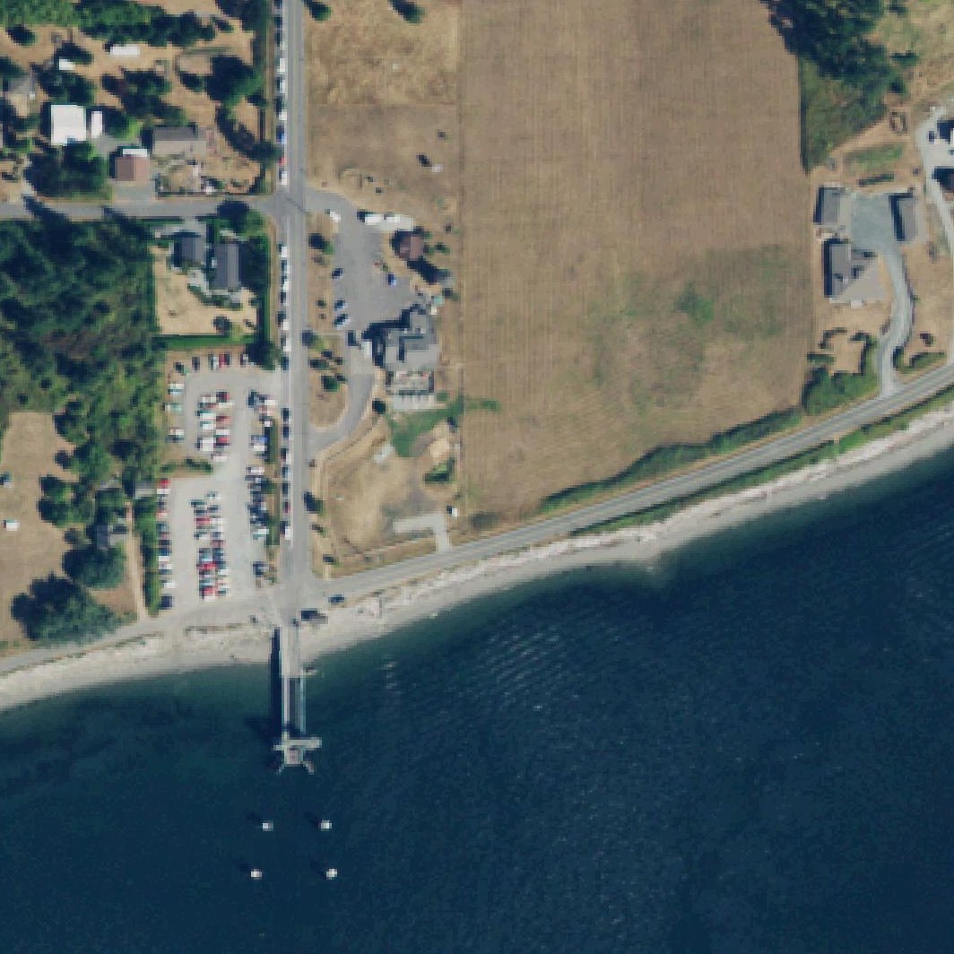 Aerial map of Public Beach Access