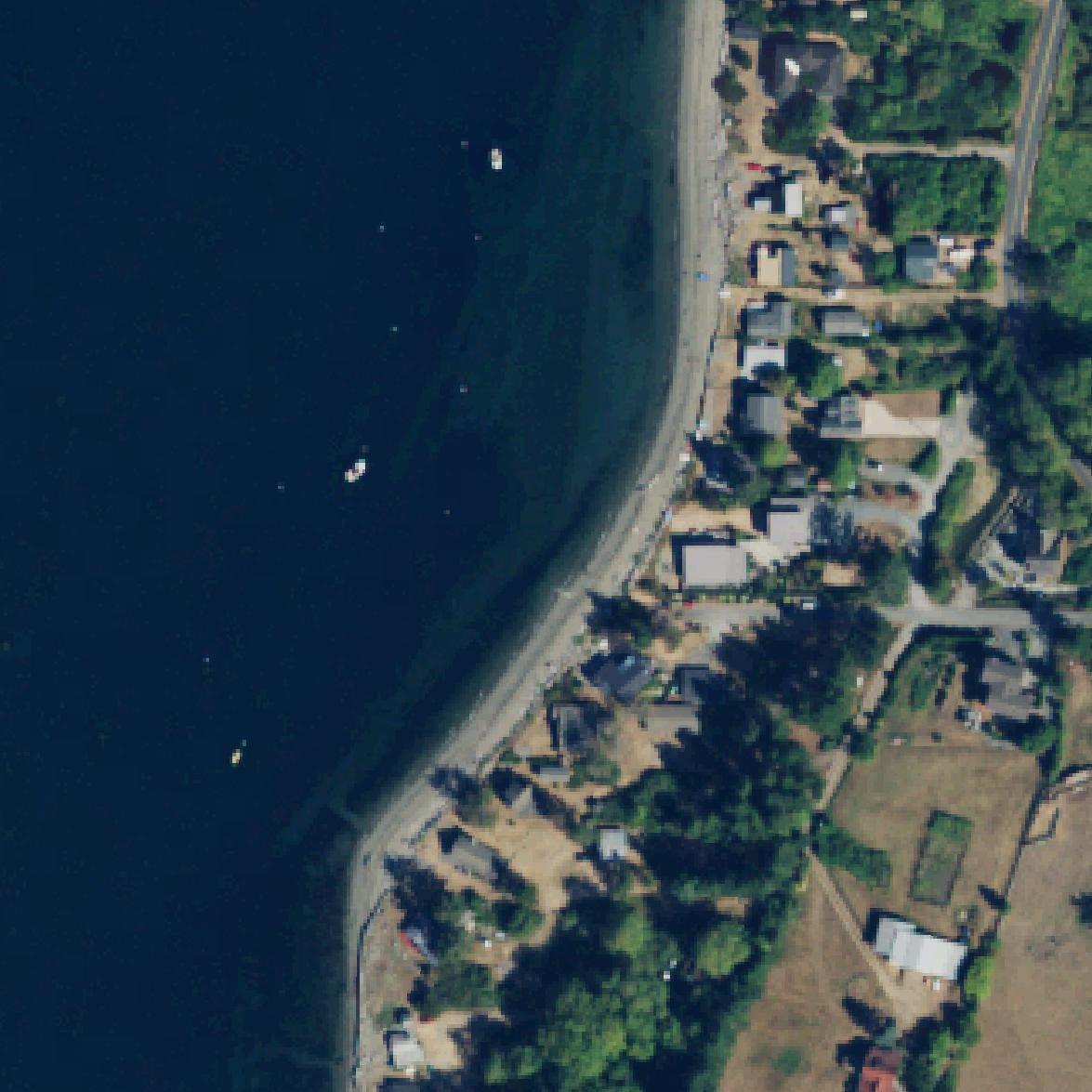 Aerial map of Public beach access