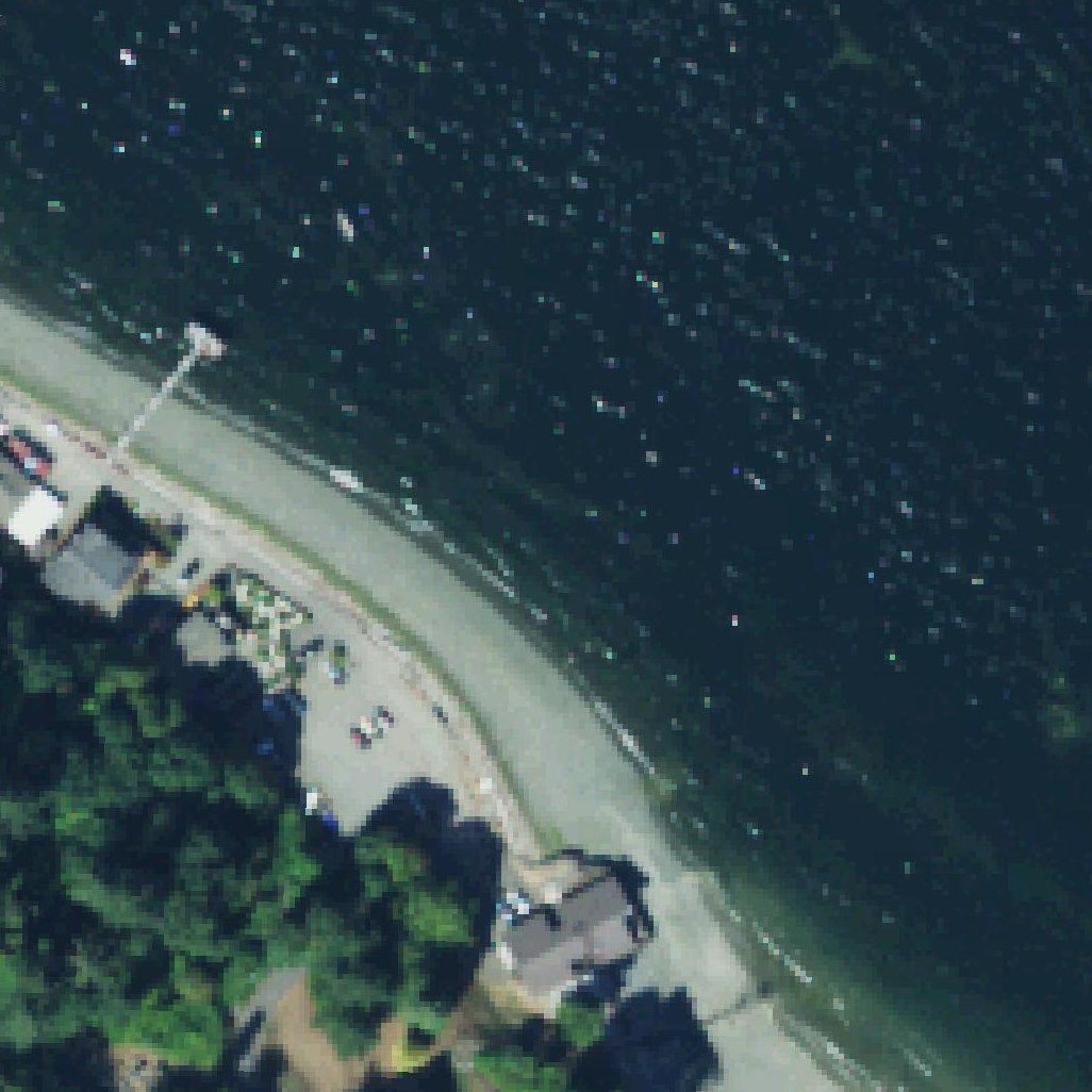 Aerial map of Public beach access