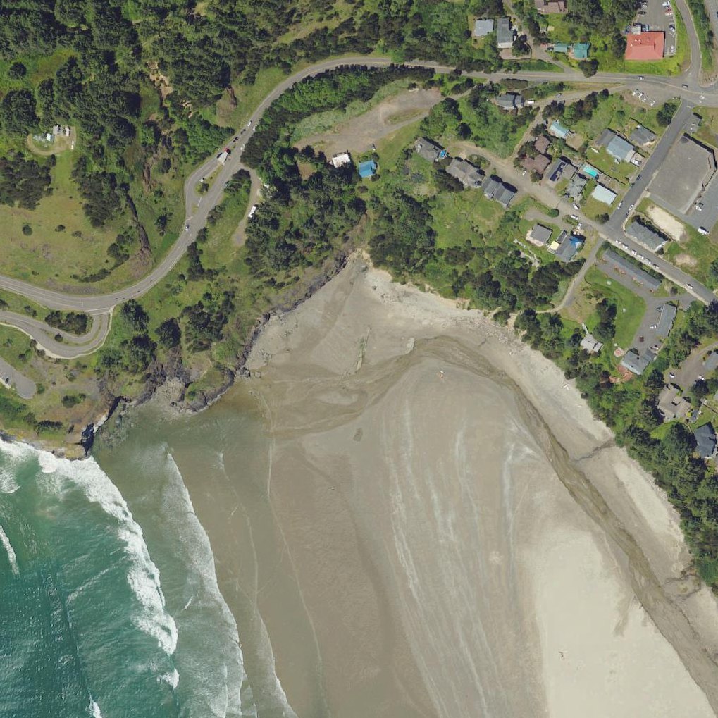Aerial map of Public beach access