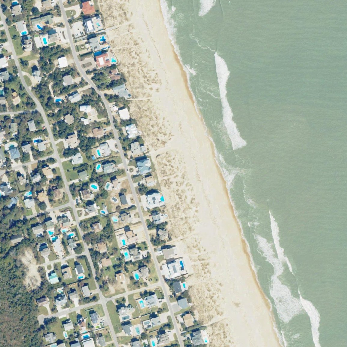 Aerial map of Public Beach Access Point