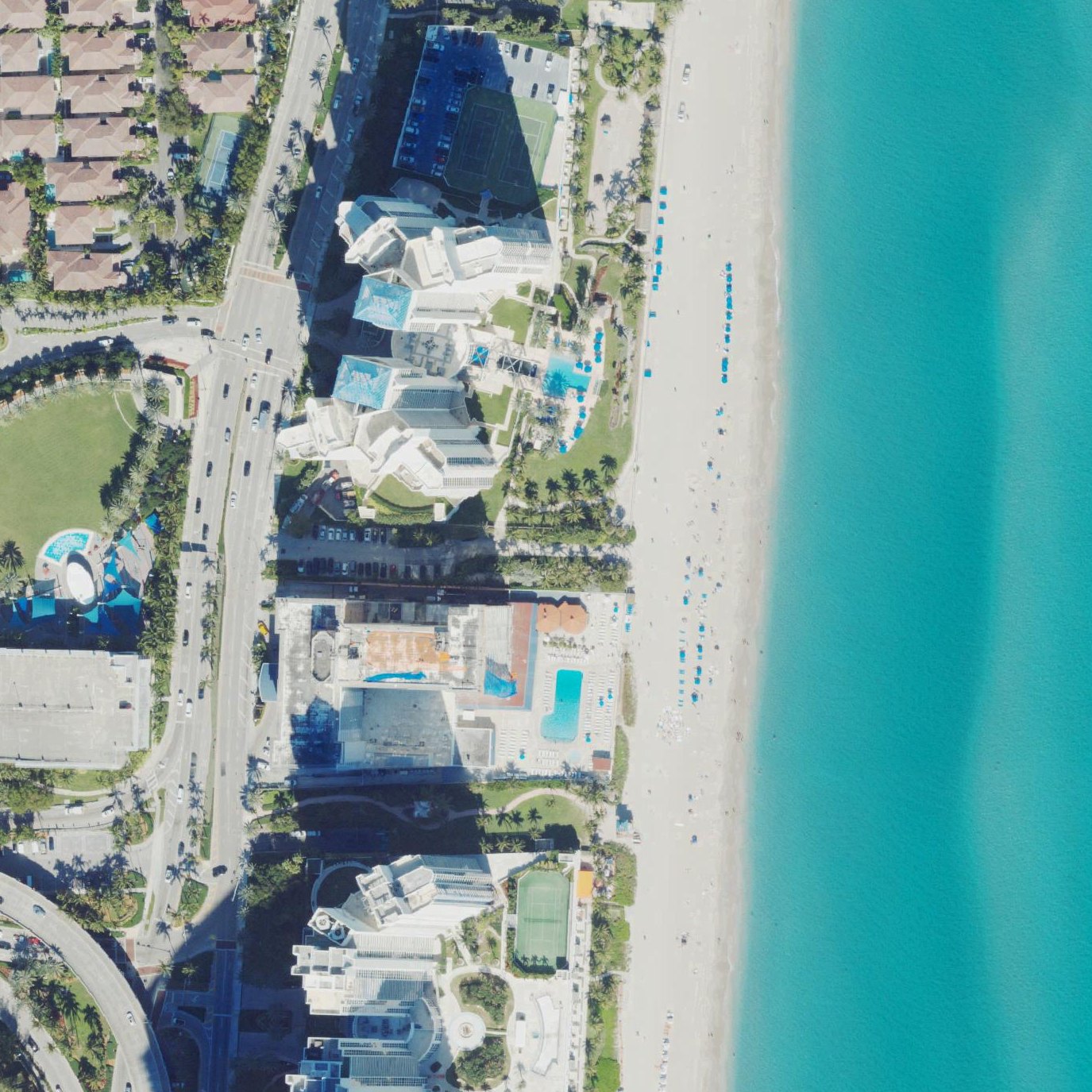 Aerial map of Public beach