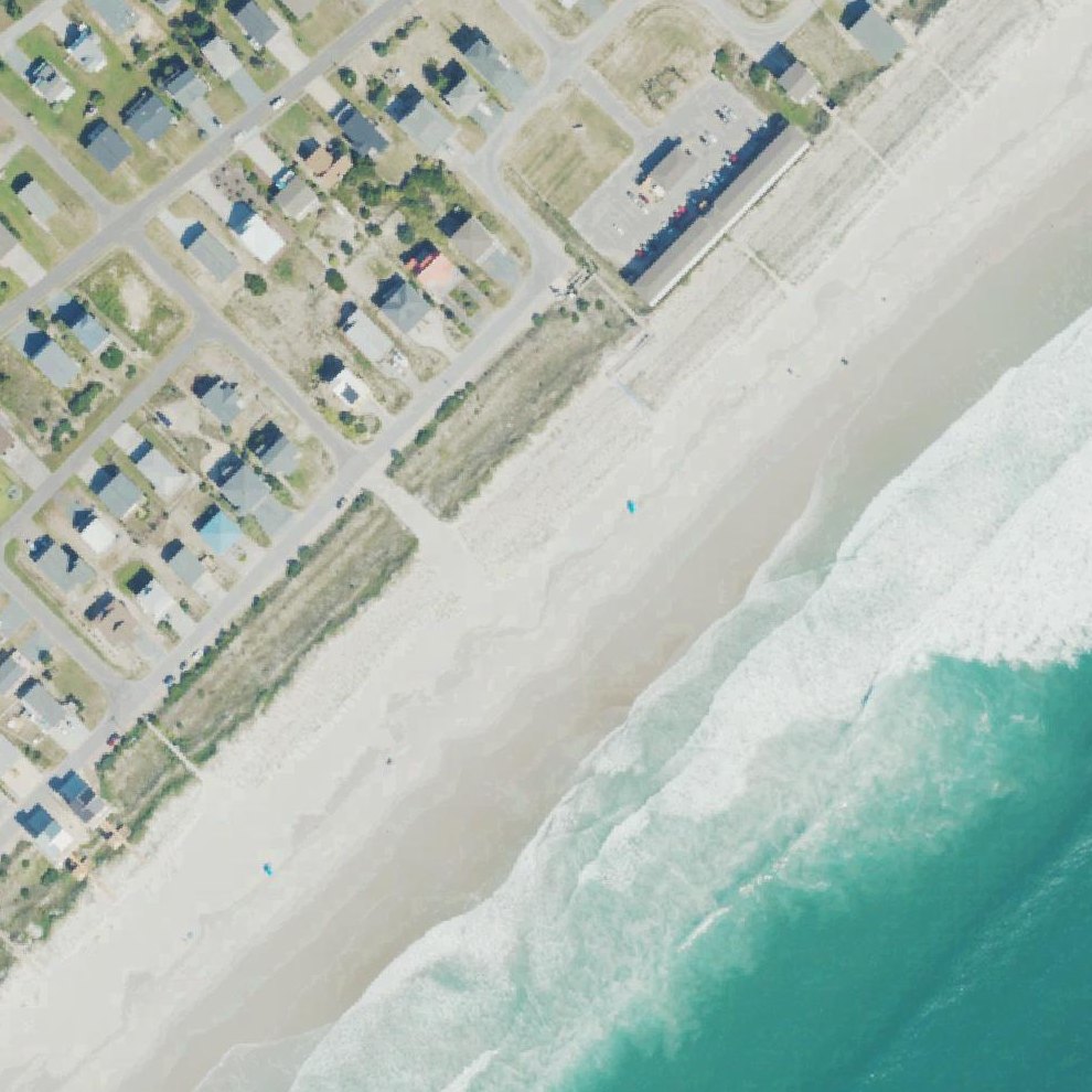 Aerial map of Public Vehicle Beach Access (Permit Required)