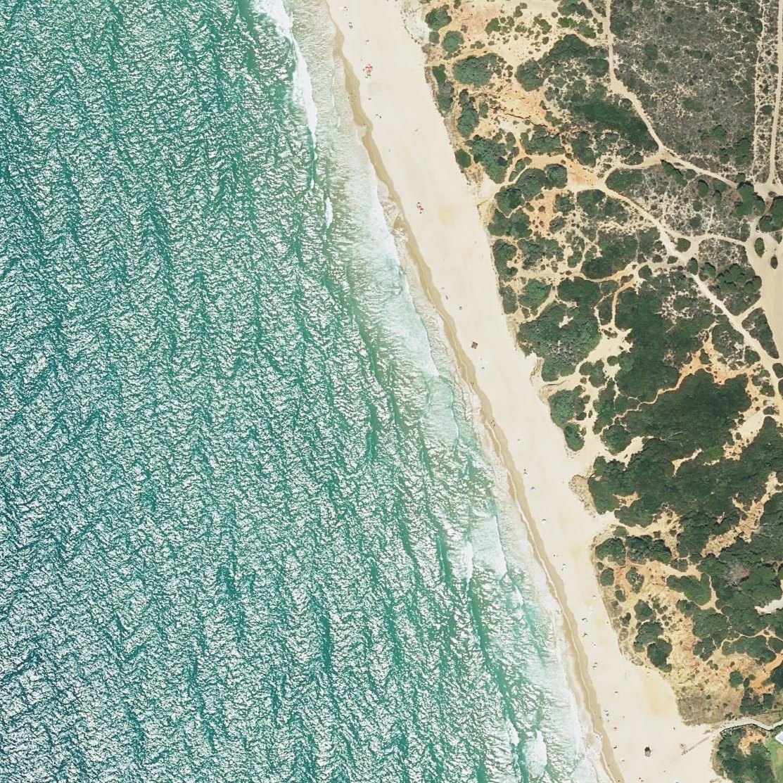 Aerial map of Puerco Beach