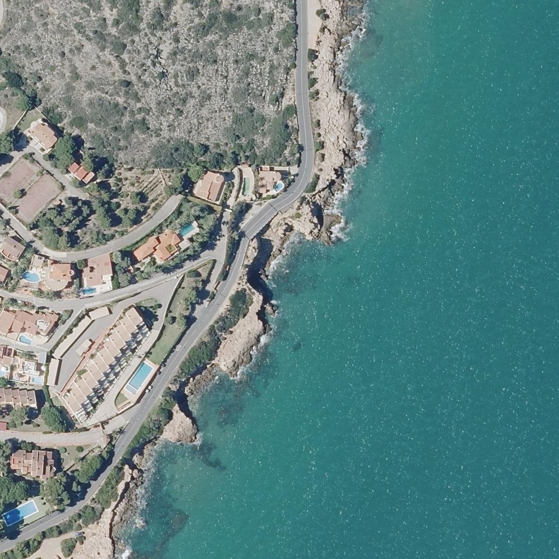 Aerial map of Puerto Azul