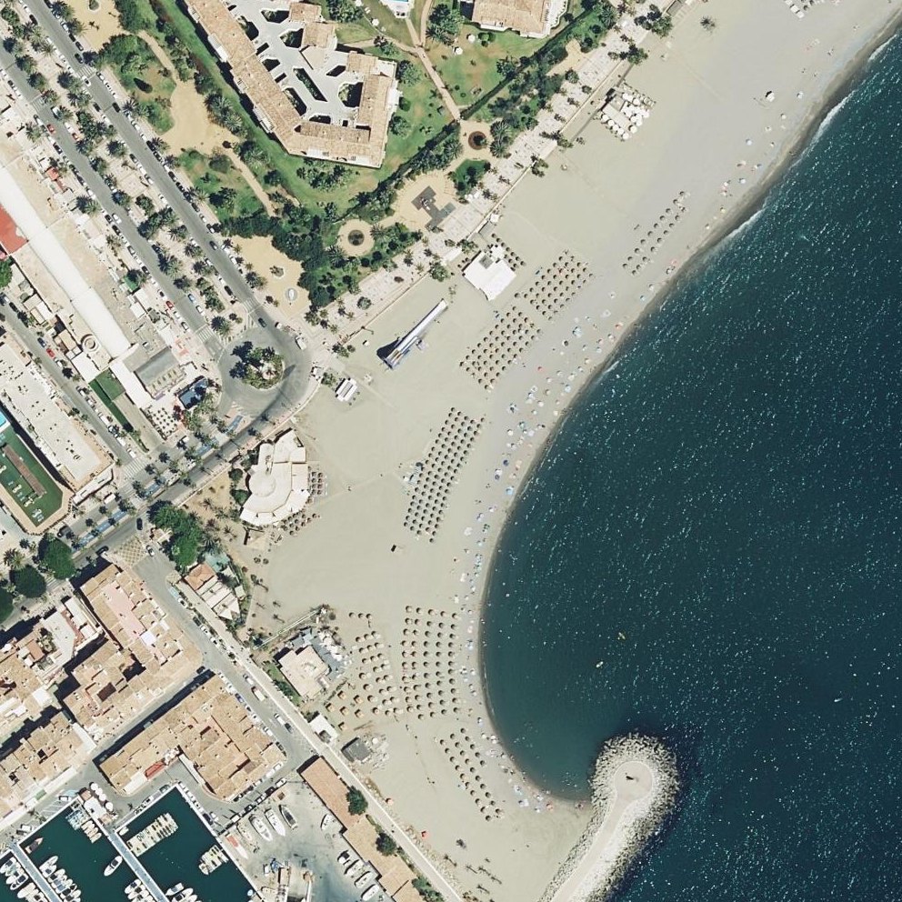 Aerial map of Puerto Banús