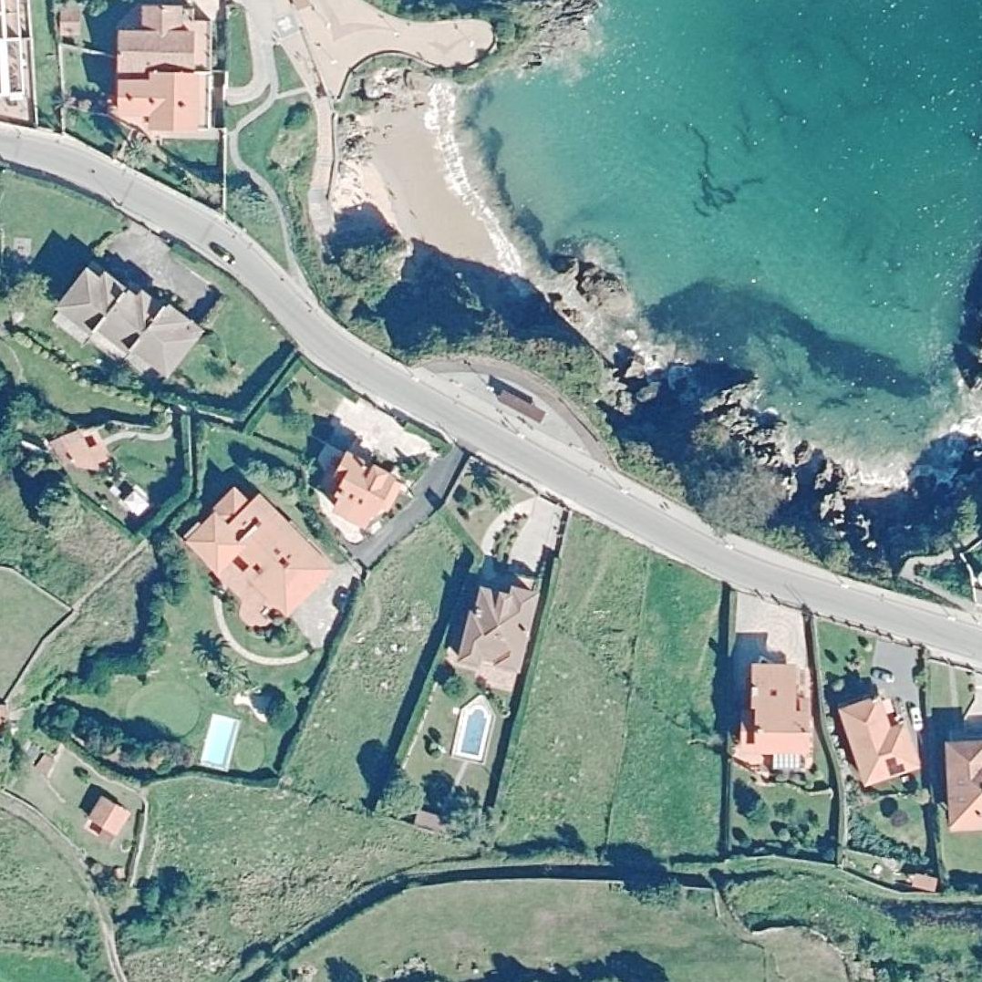 Aerial map of Puerto Chico Beach