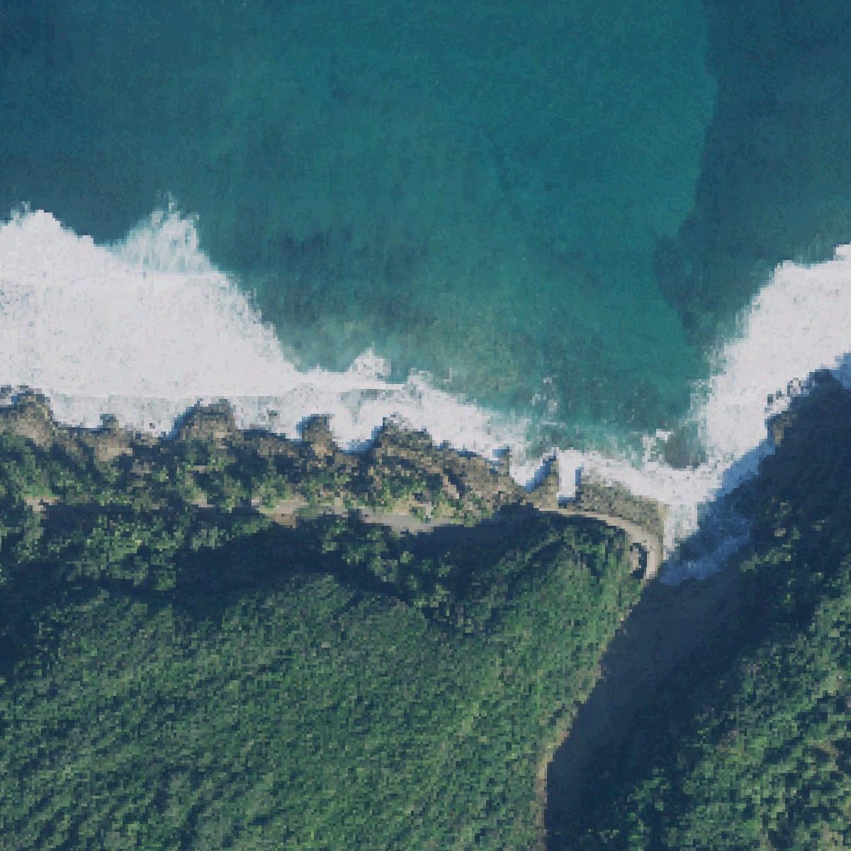 Aerial map of Puerto Hermina Beach