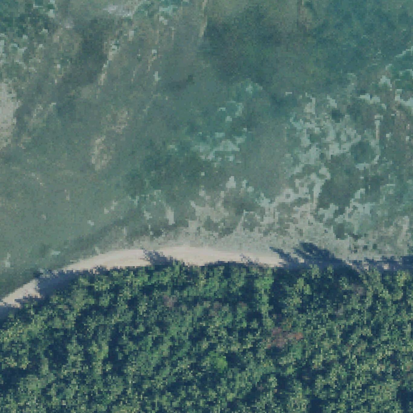 Aerial map of Punta Bandera Beach