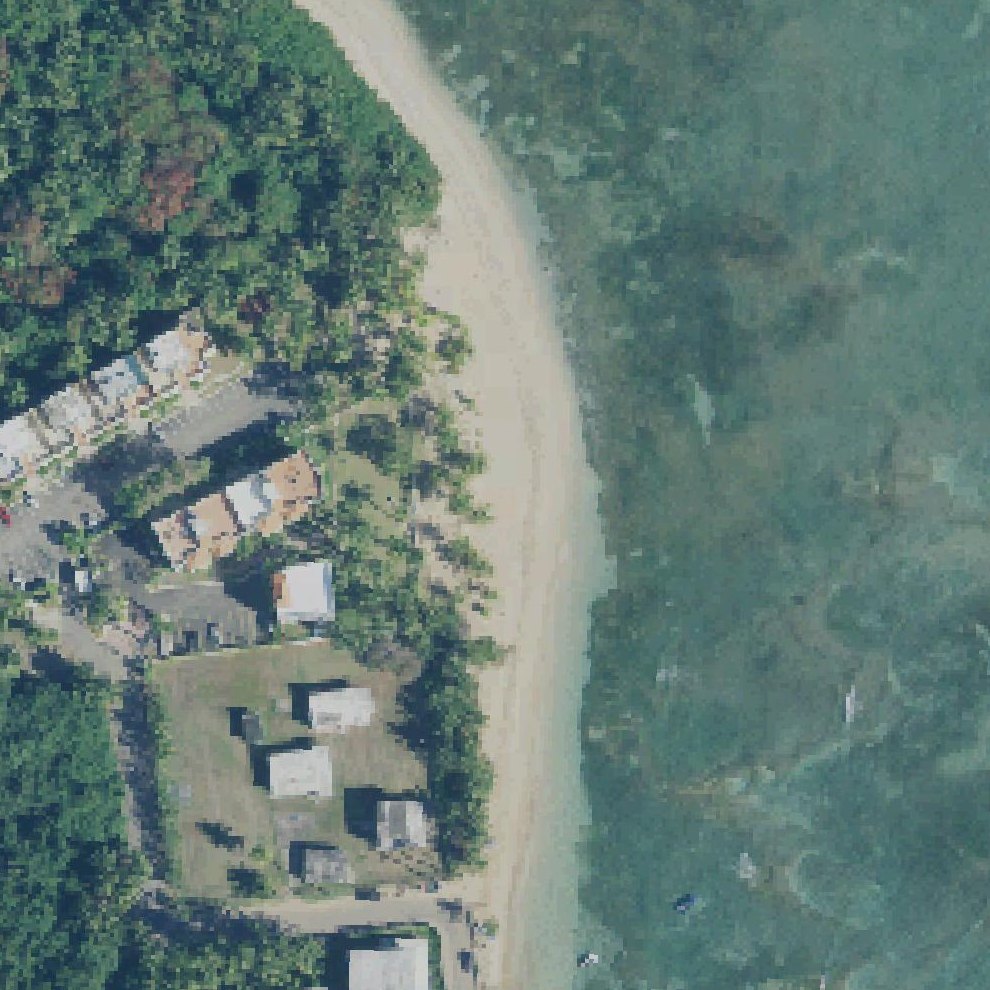 Aerial map of Punta Bandera Luquillo PR