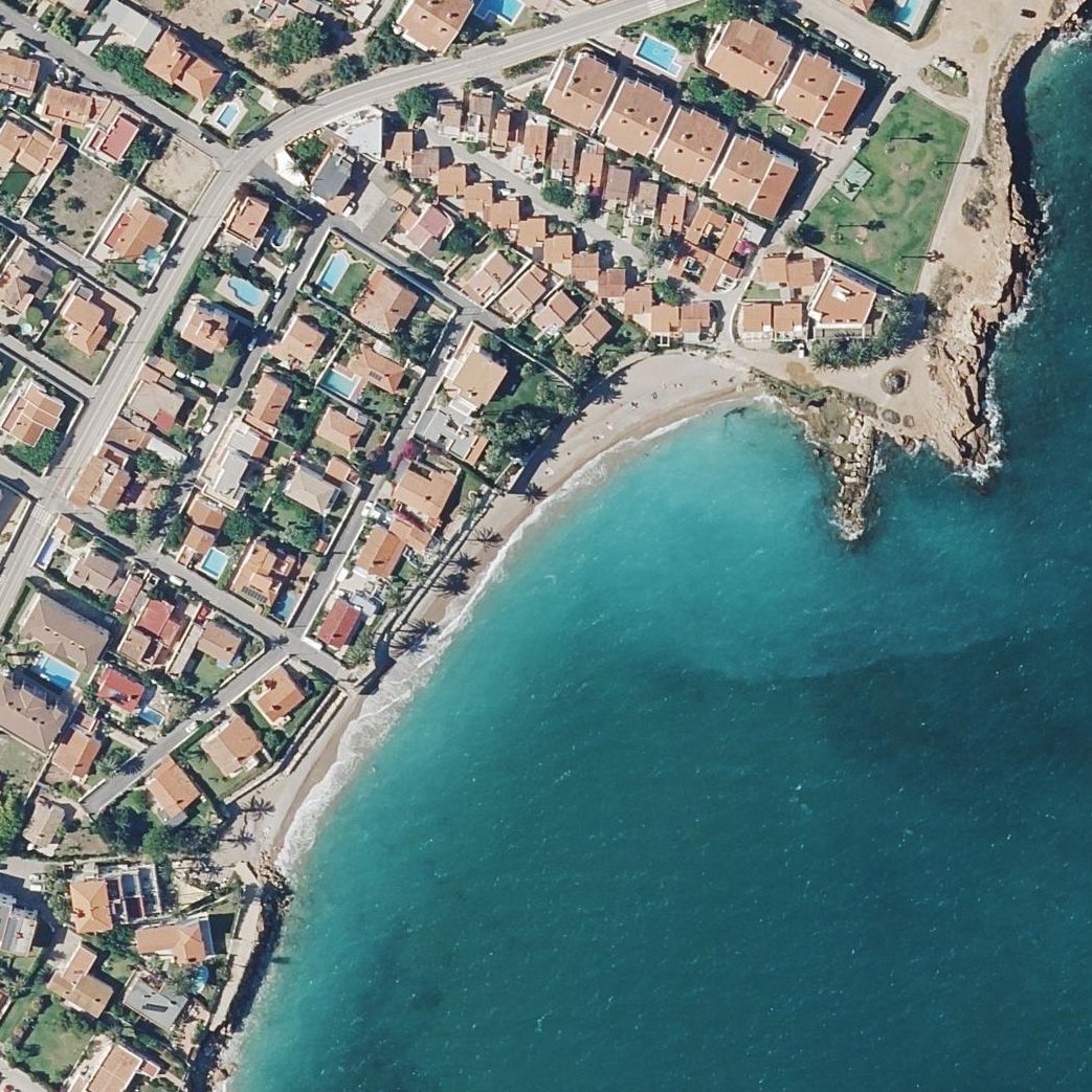 Aerial map of Punta de les Salines