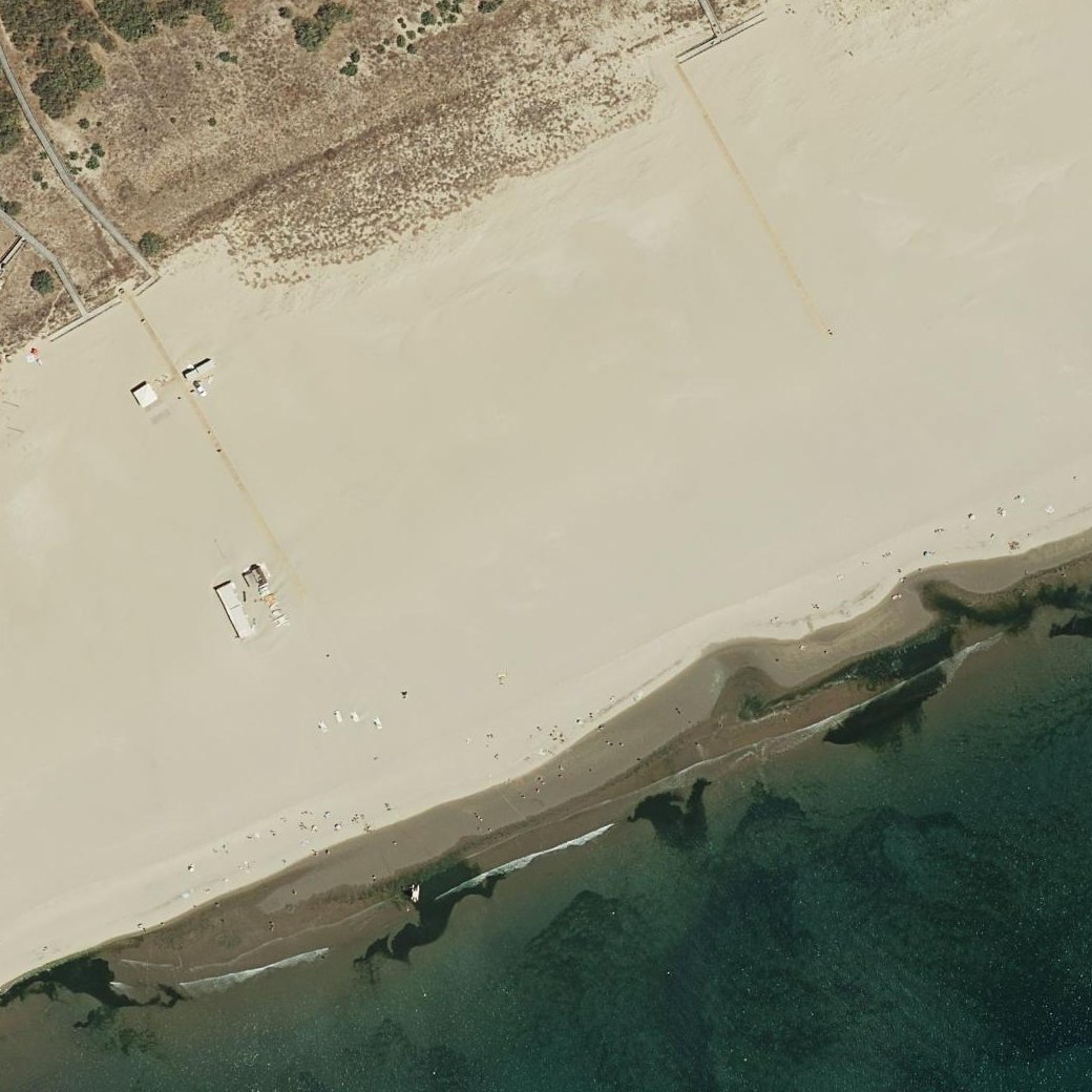Aerial map of Punta del Moral
