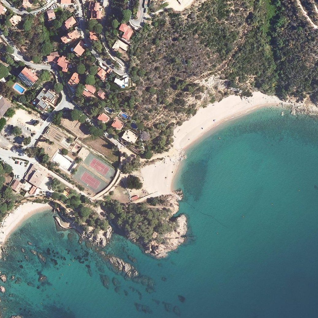 Aerial map of Punta Dels Canyerets