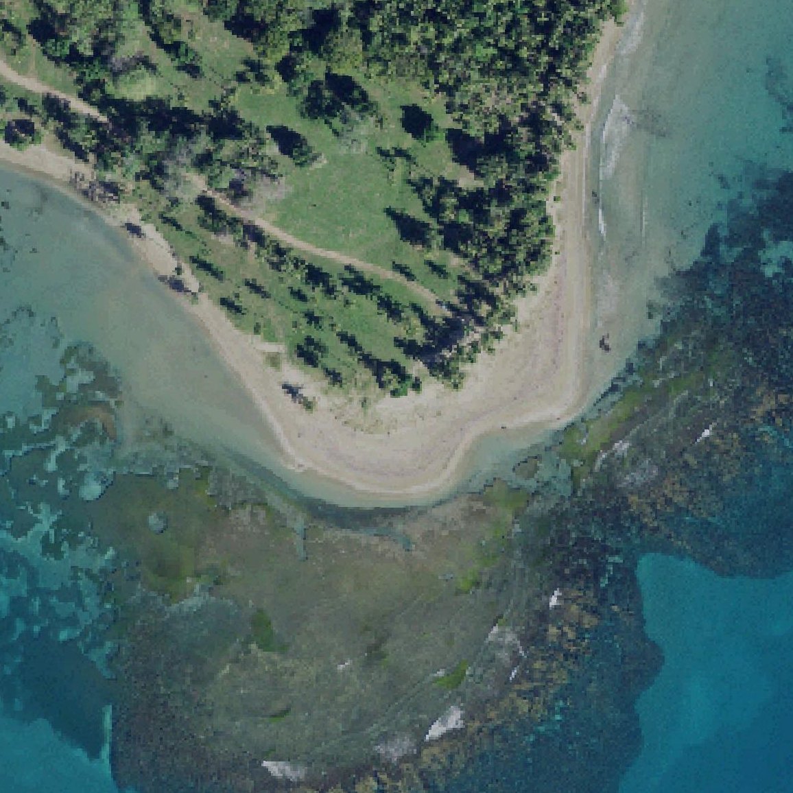 Aerial map of Punta Guilarte Beach