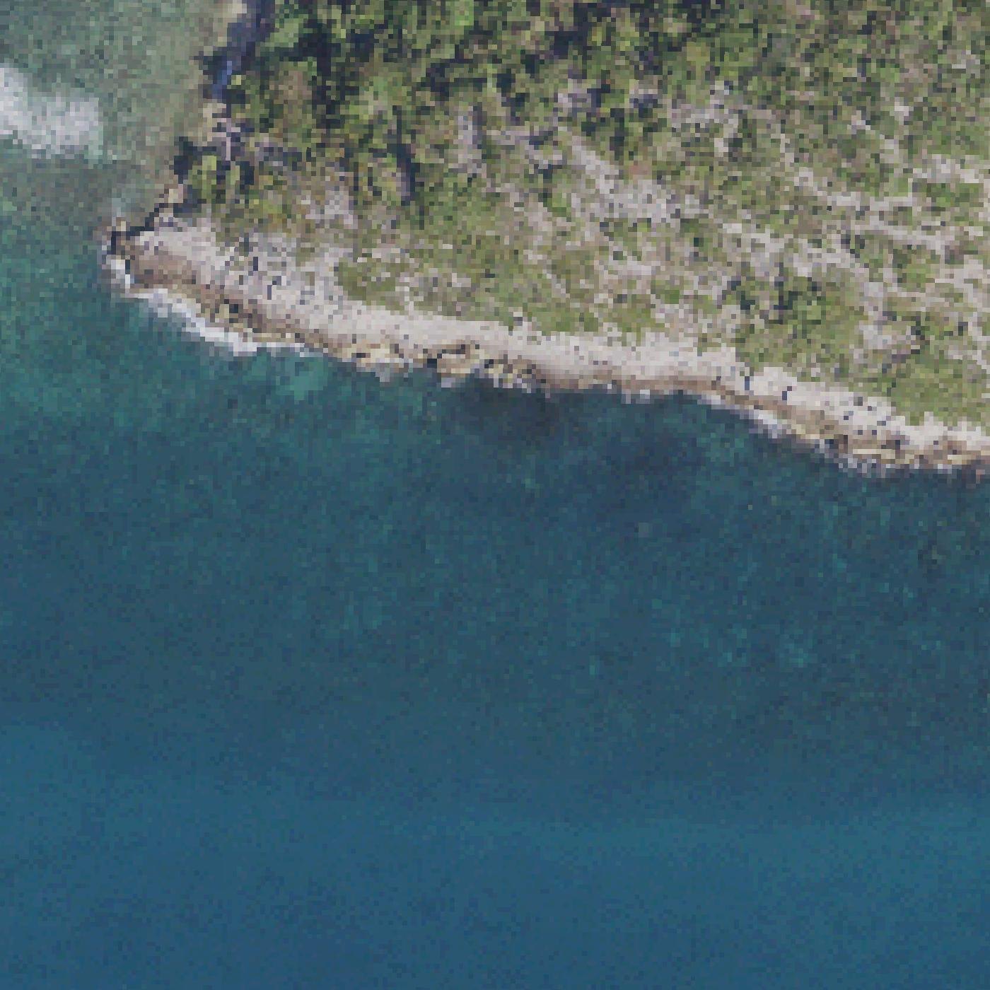 Aerial map of Punta Jorobado Beach