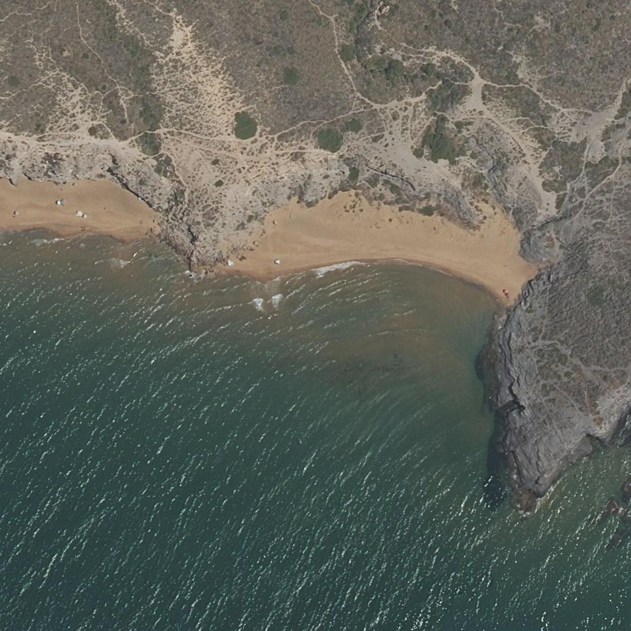 Aerial map of Punta Parreño