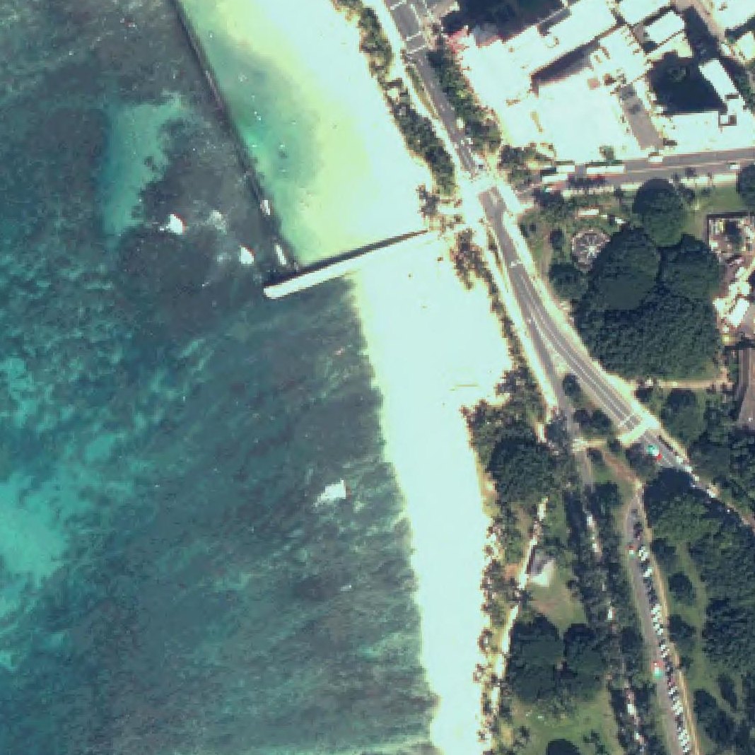 Aerial map of Queens Beach