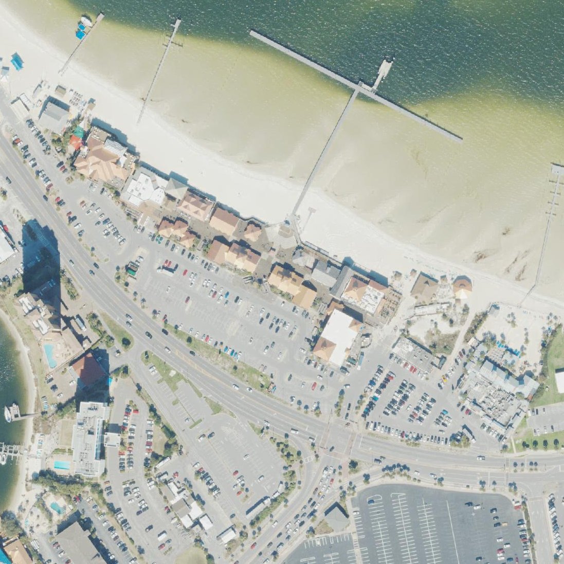 Aerial map of QuietWater Beach