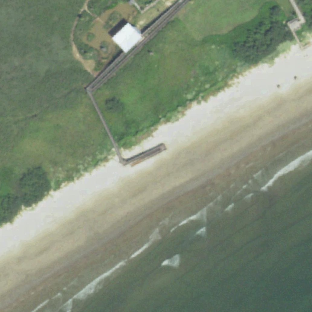 Aerial map of Quintana Beach County Park Discovery Event Center