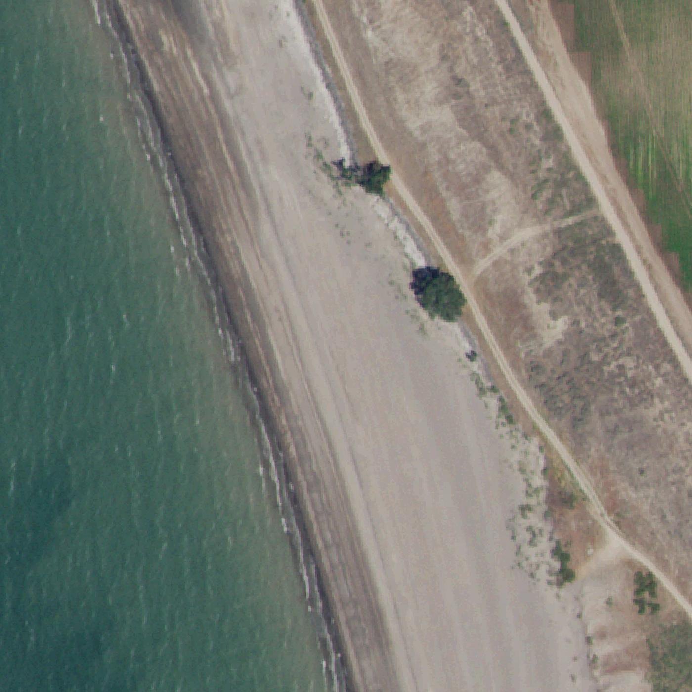 Aerial map of Rainbow Beach