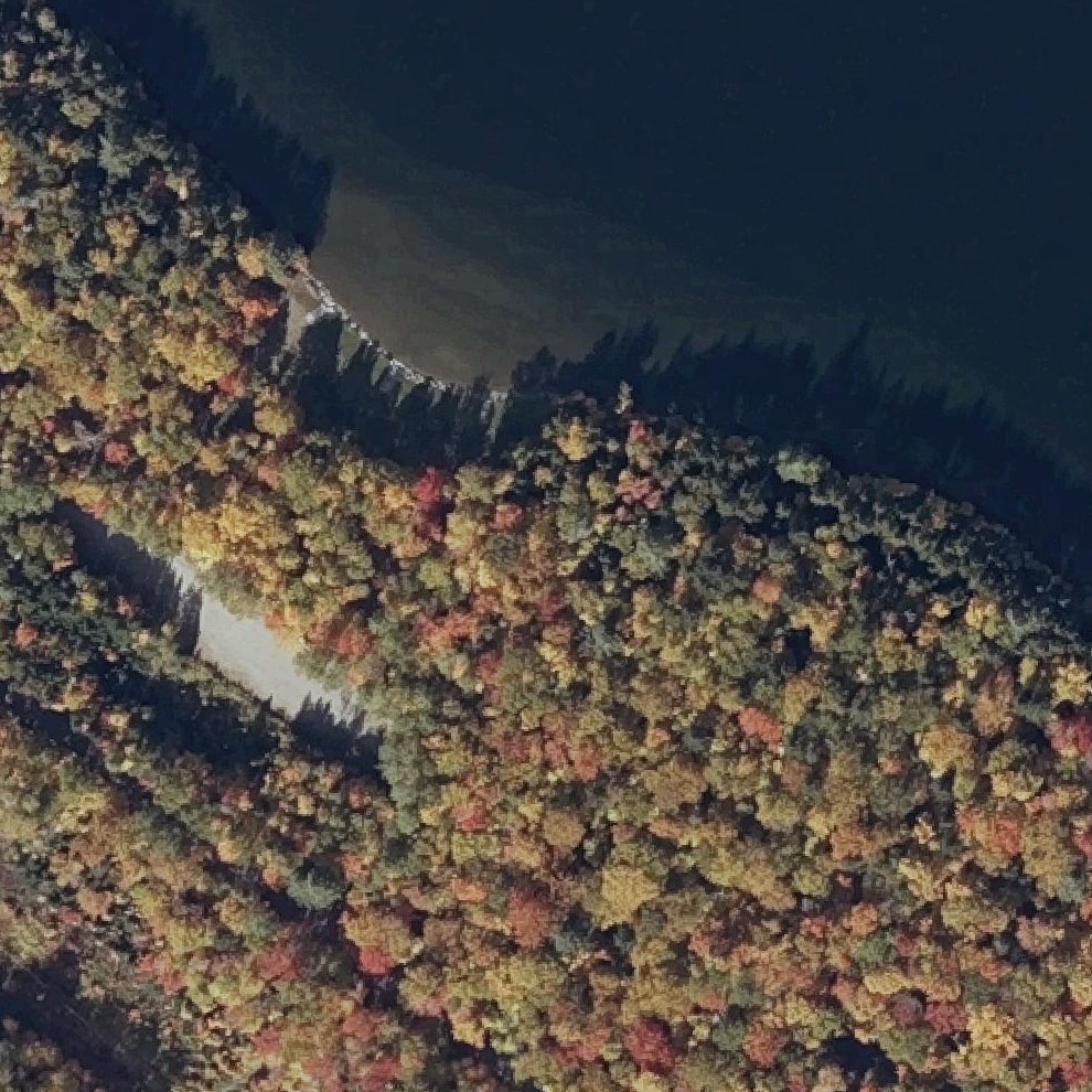 Aerial map of Rangeley Lake State Park Beach