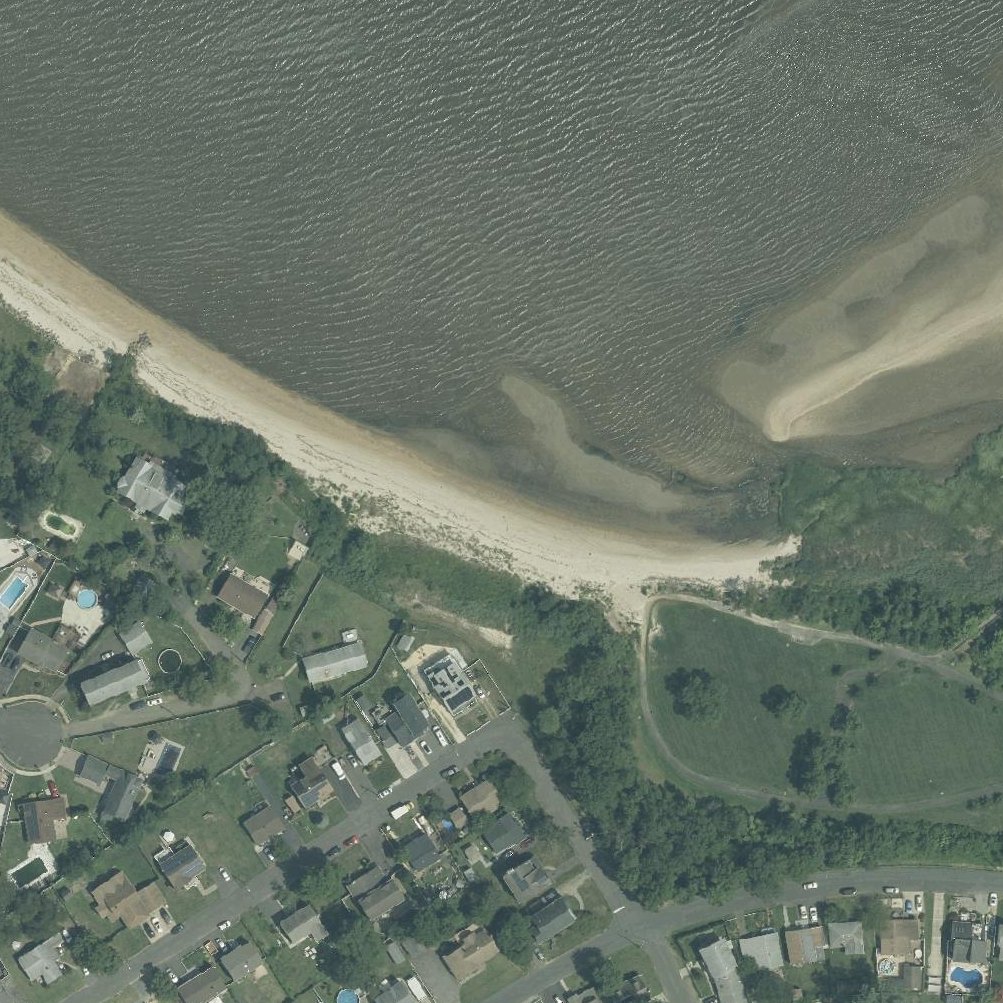 Aerial map of Raritan Bay Beach