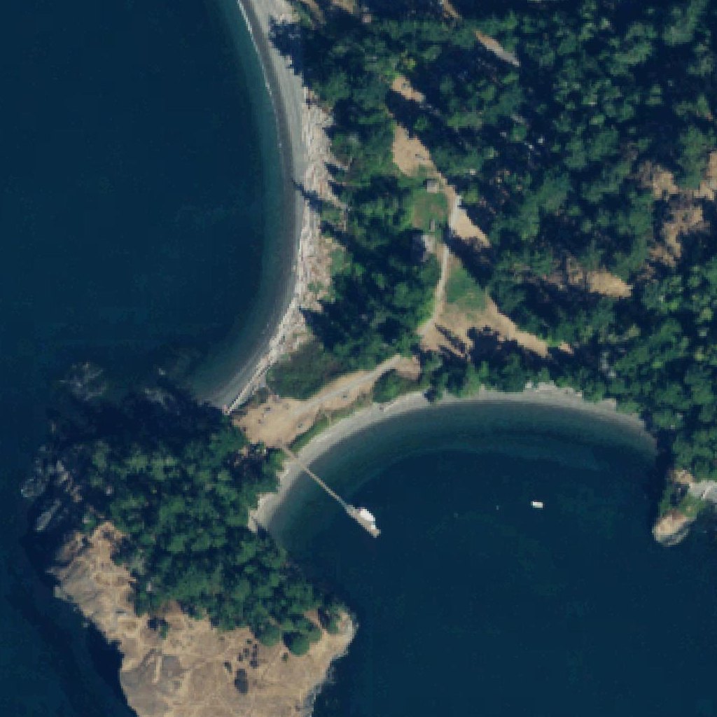 Aerial map of Red Rock Beach