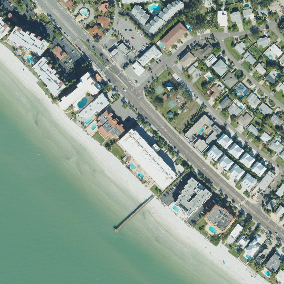 Aerial map of Redington Beach Town Park