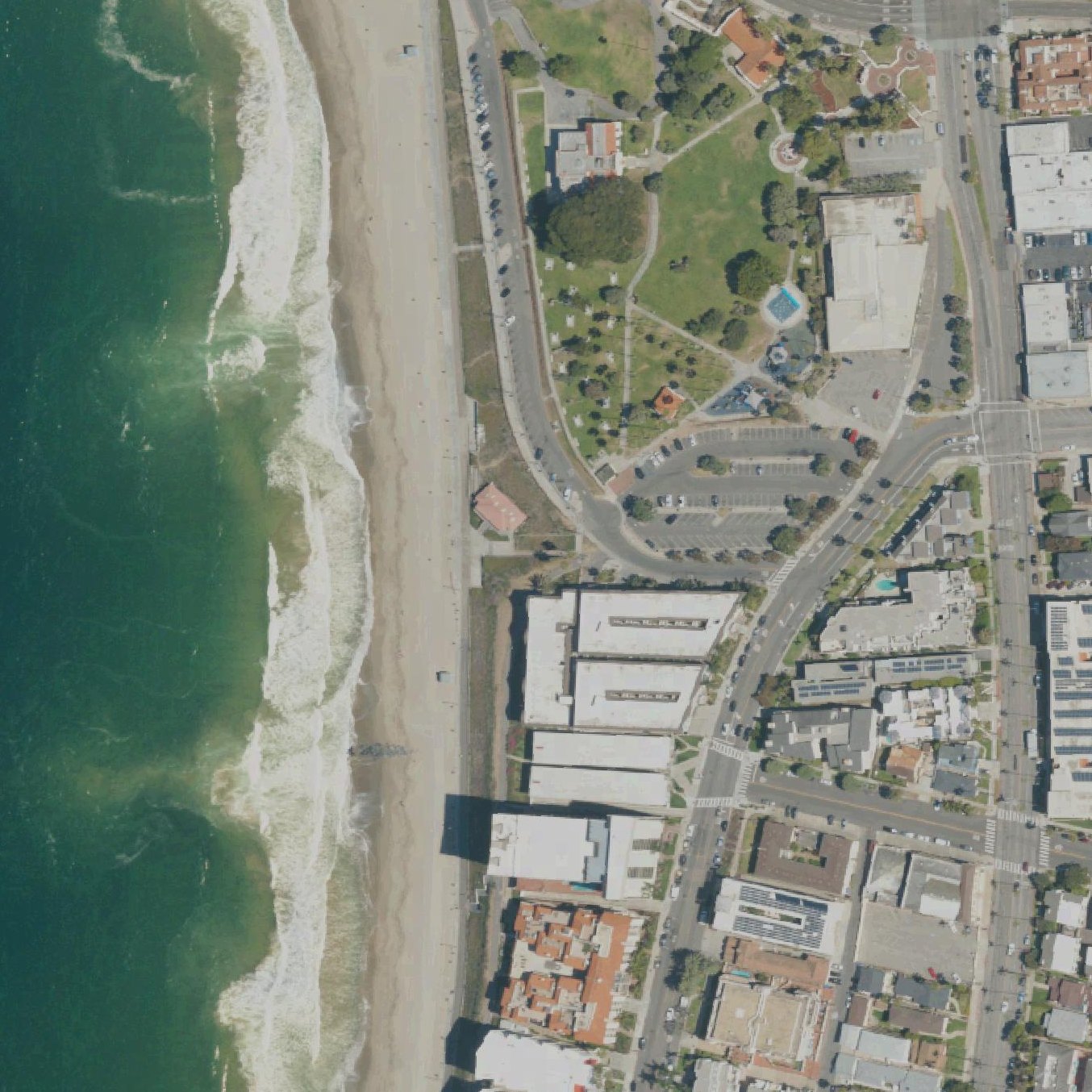 Aerial map of Redondo Beach