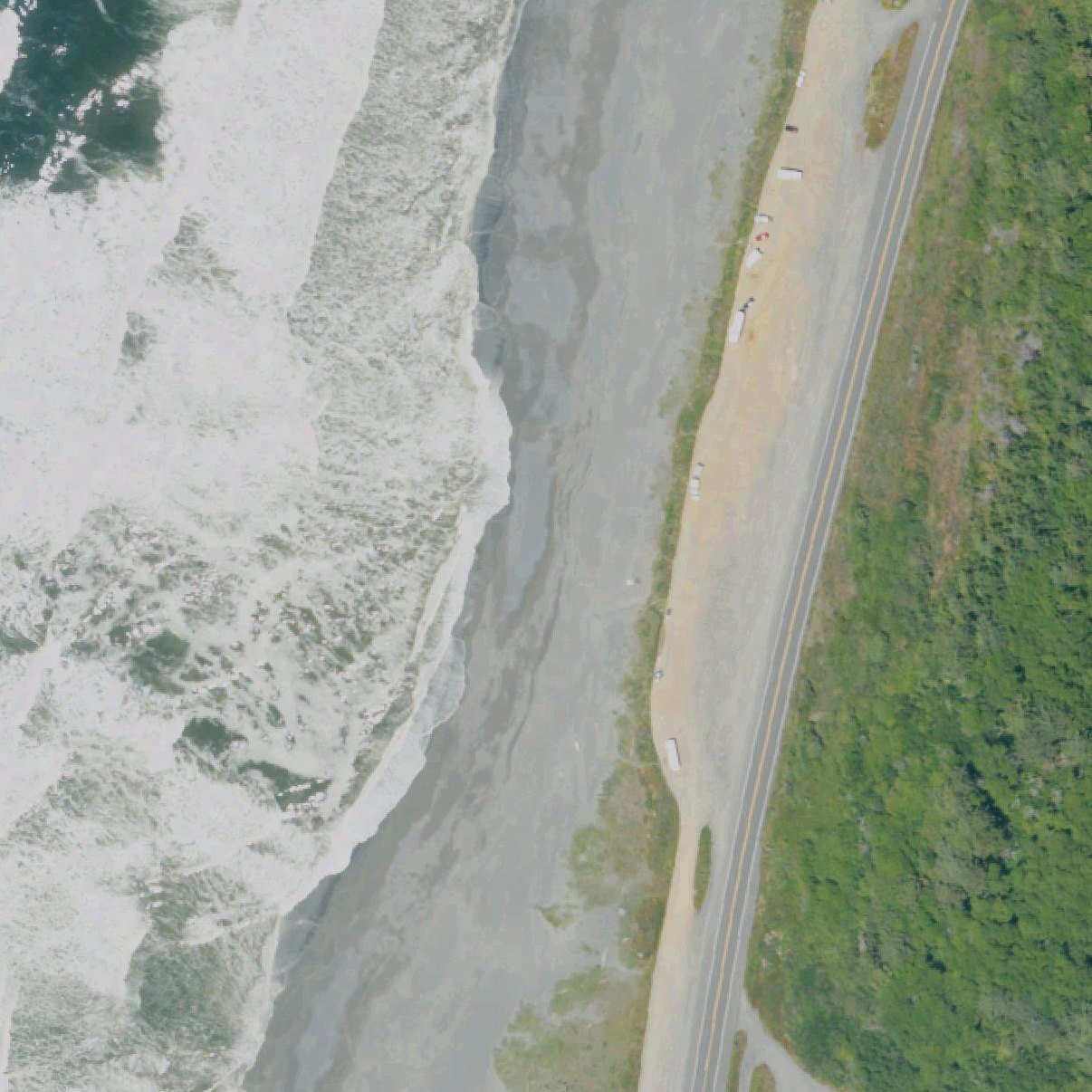 Aerial map of Redwood Creek Beach