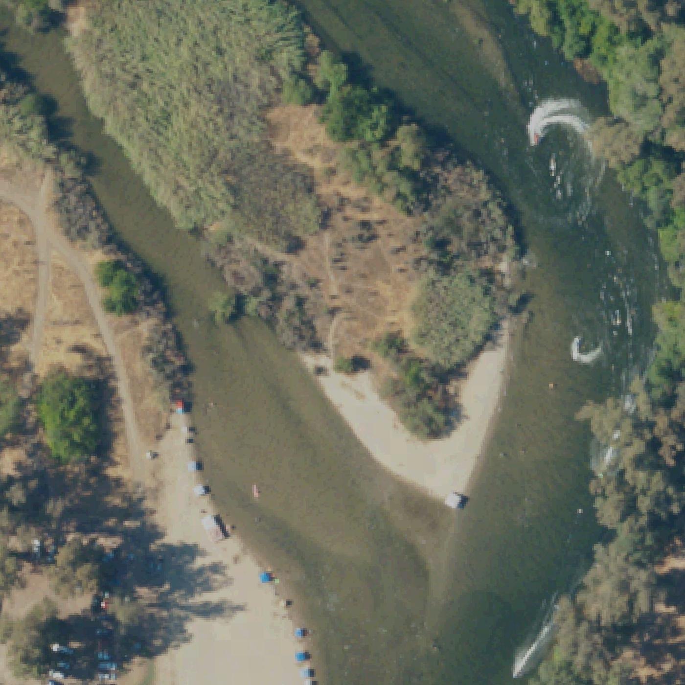 Aerial map of Reedley Beach