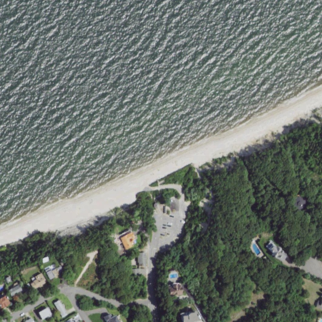 Aerial map of Reeves Beach