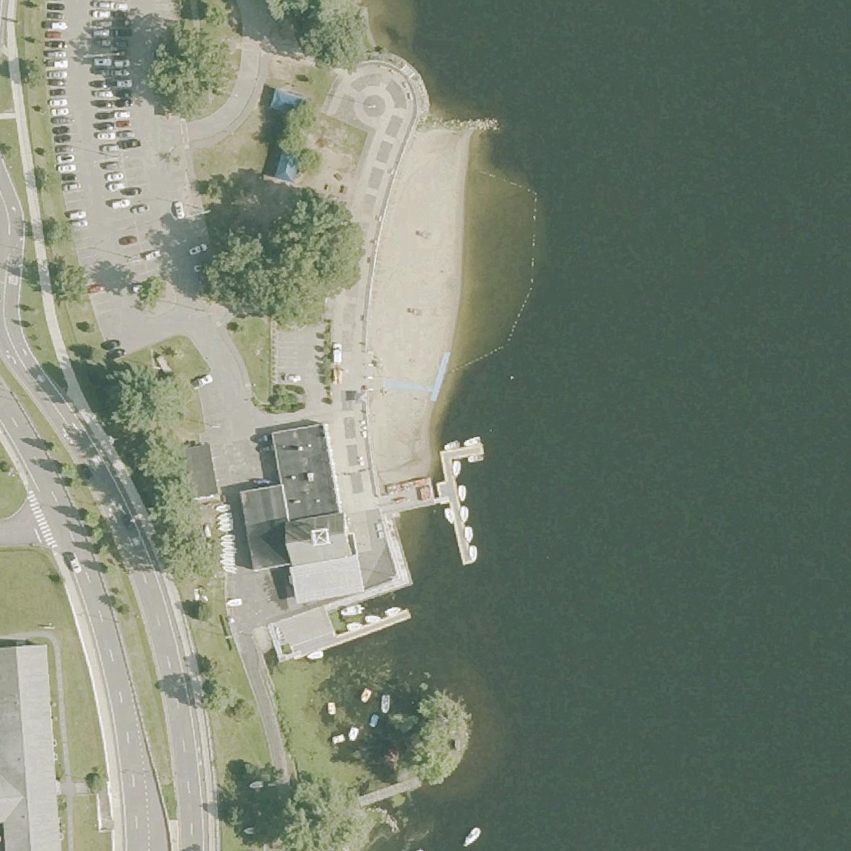 Aerial map of Regatta Point Beach