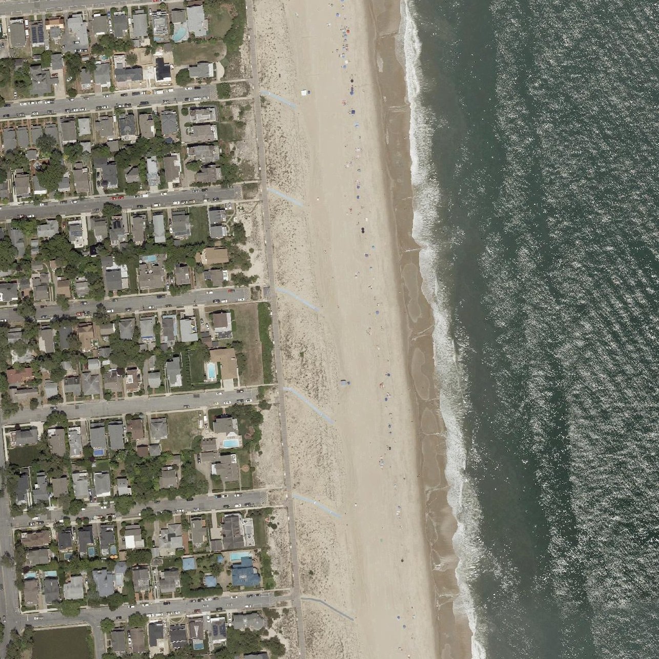 Aerial map of Rehoboth Beach