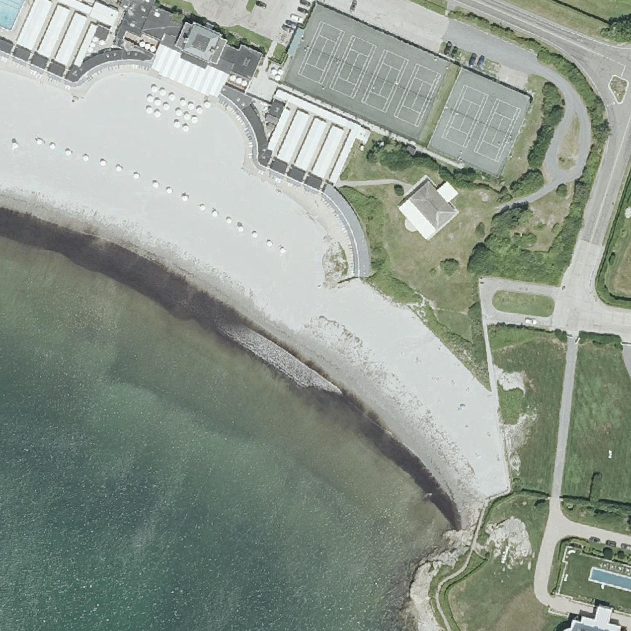 Aerial map of Rejects Beach