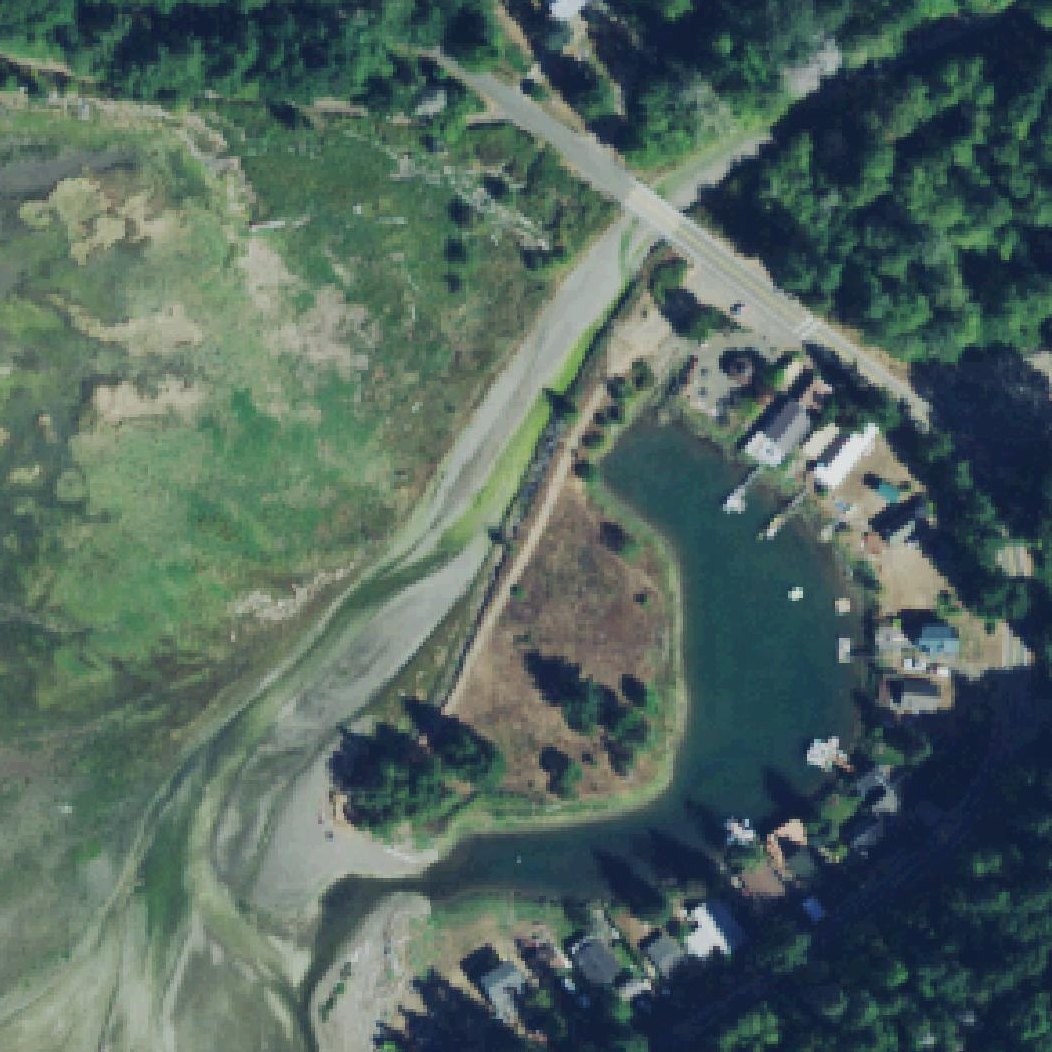 Aerial map of Rendsland Oyster Beach And Kayak Launch