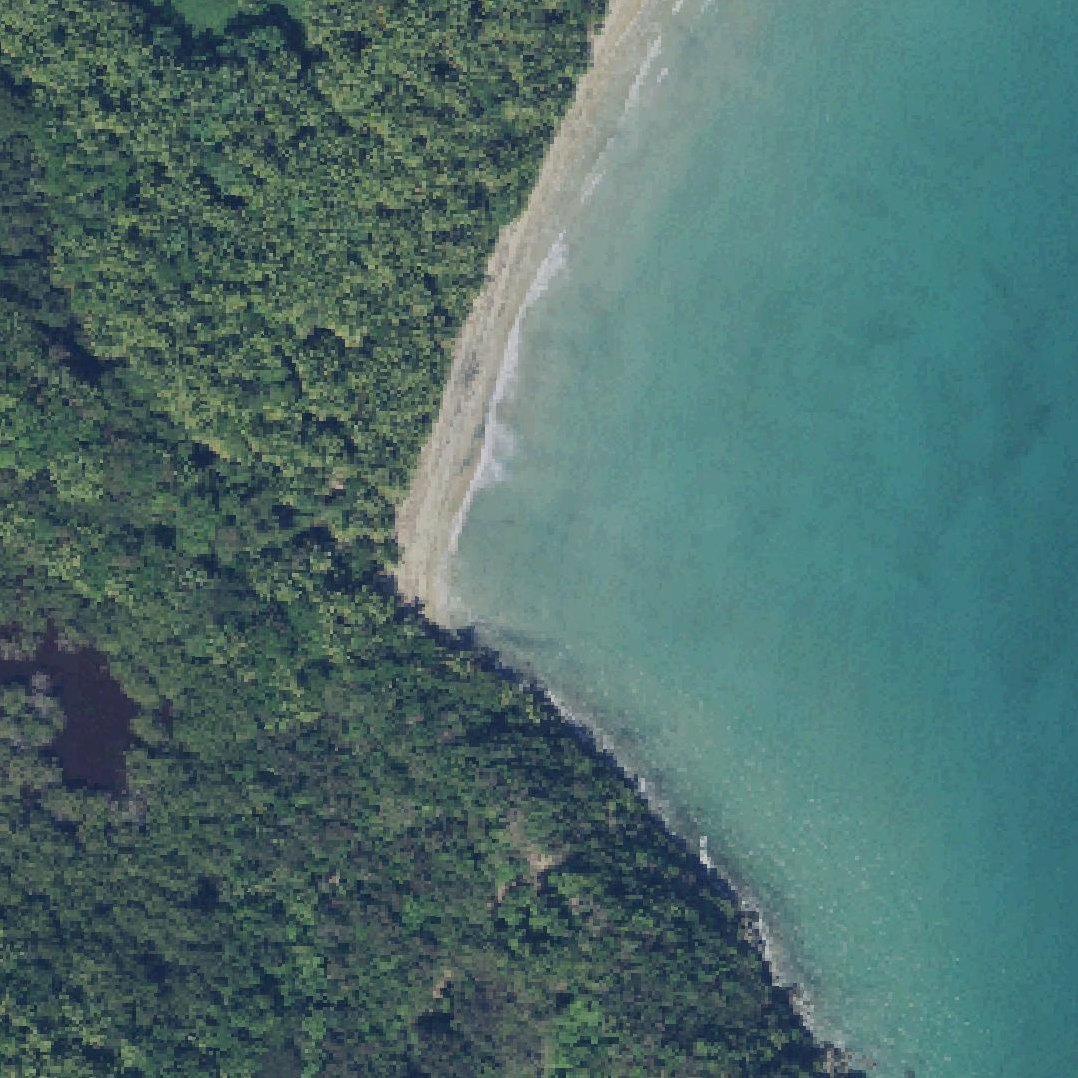 Aerial map of Reserva Humacao Beach