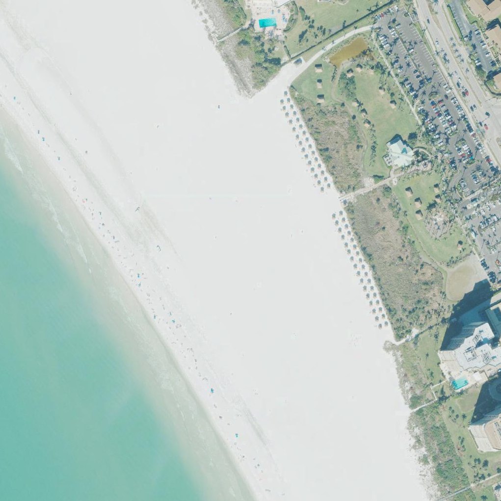 Aerial map of Residents' Beach