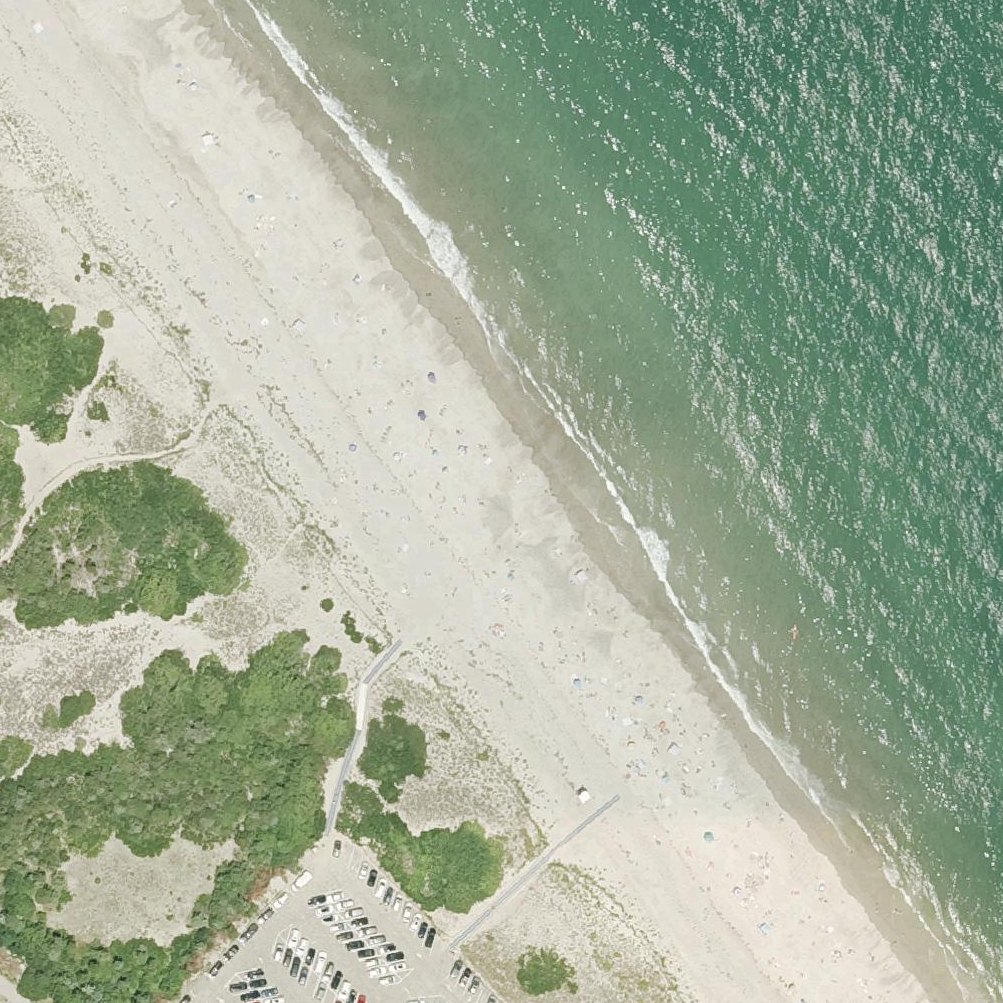 Aerial map of Rexhame Beach