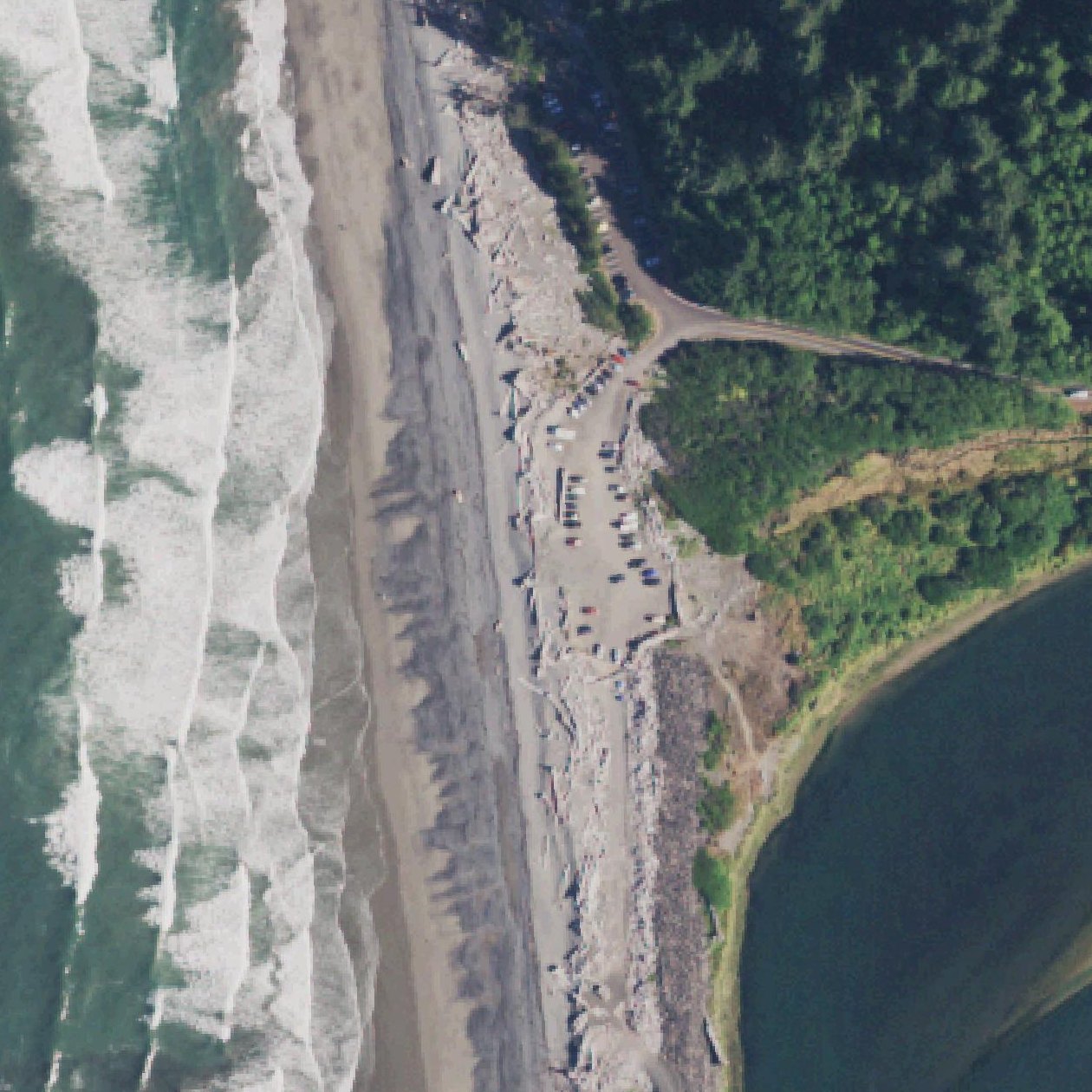 Aerial map of Rialto Beach