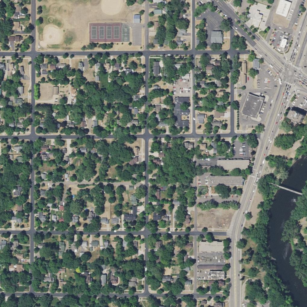 Aerial map of Rice Street Beach