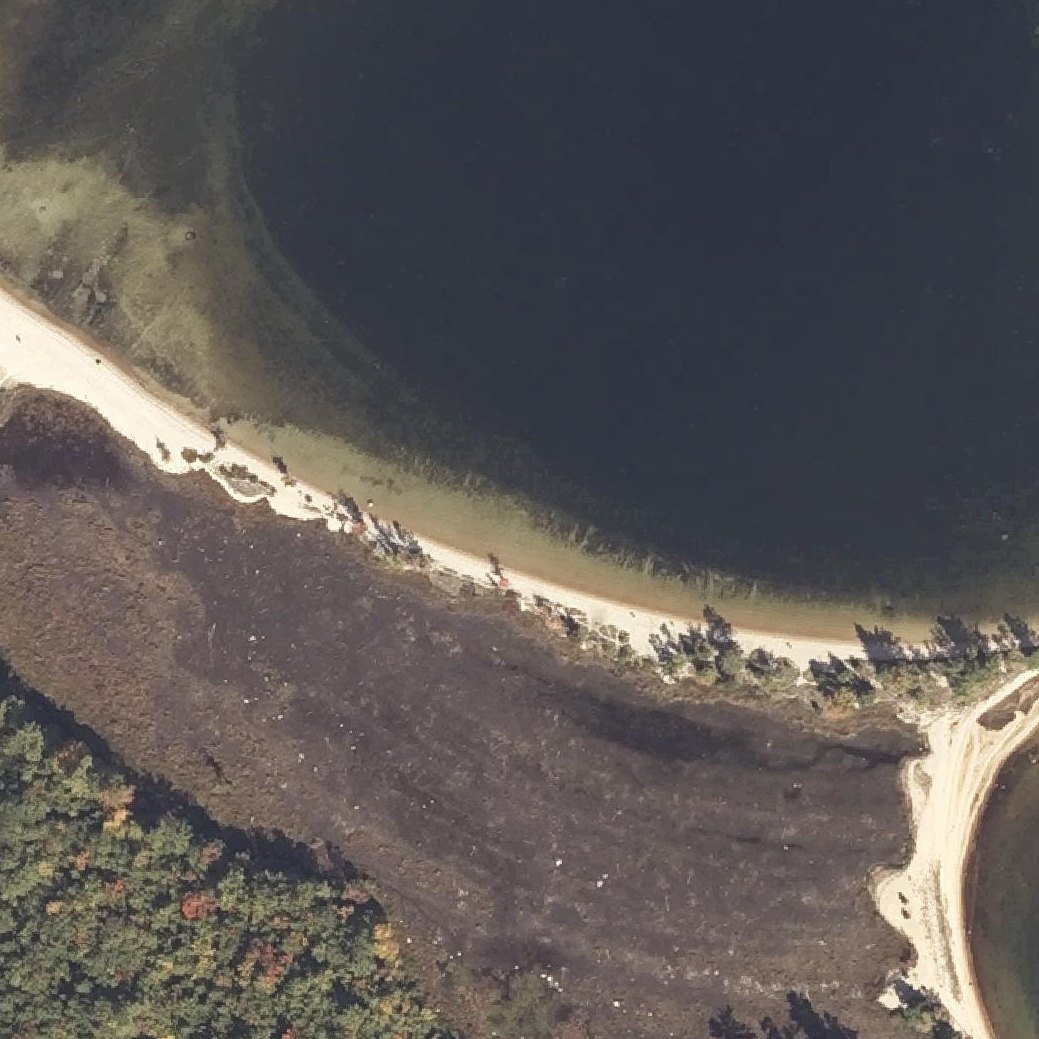 Aerial map of Rich Memorial Town Beach