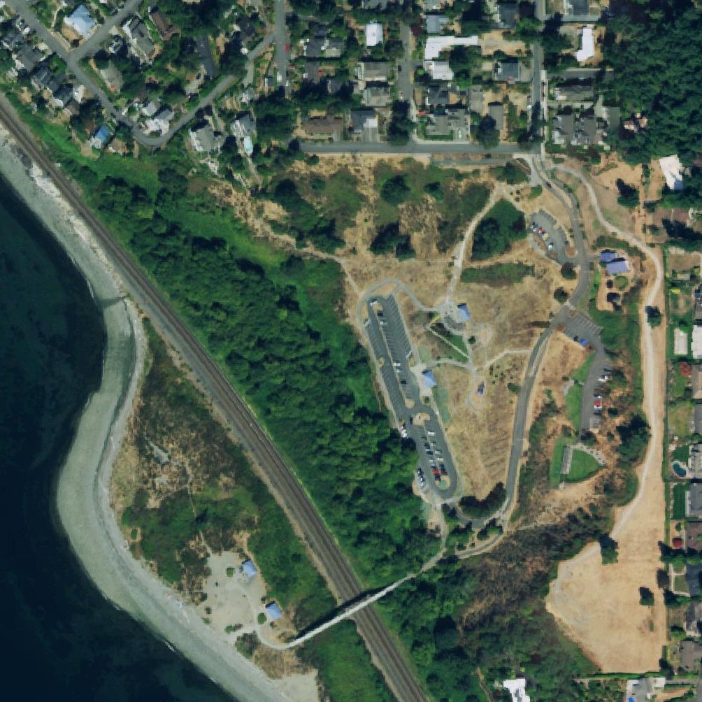 Aerial map of Richmond Beach Saltwater Park