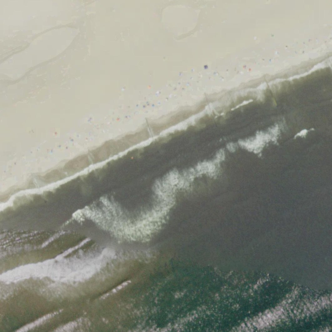 Aerial map of Riis Beach Shore Line