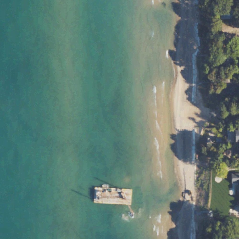 Aerial map of Riley Beach