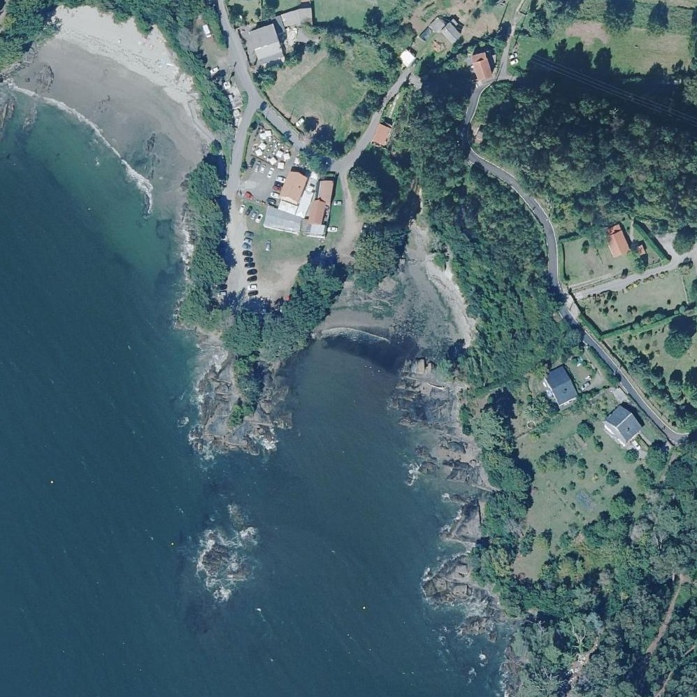 Aerial map of Río Castro