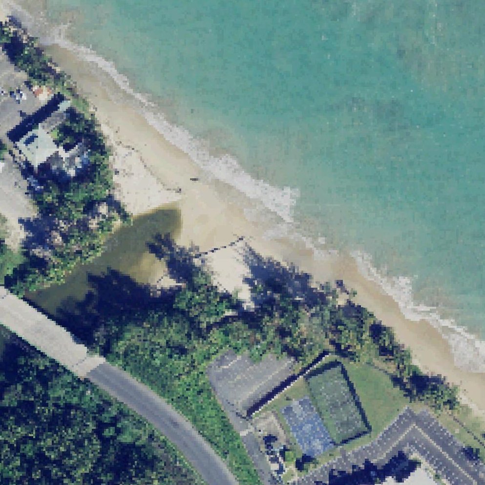 Aerial map of Rio Grande Beach