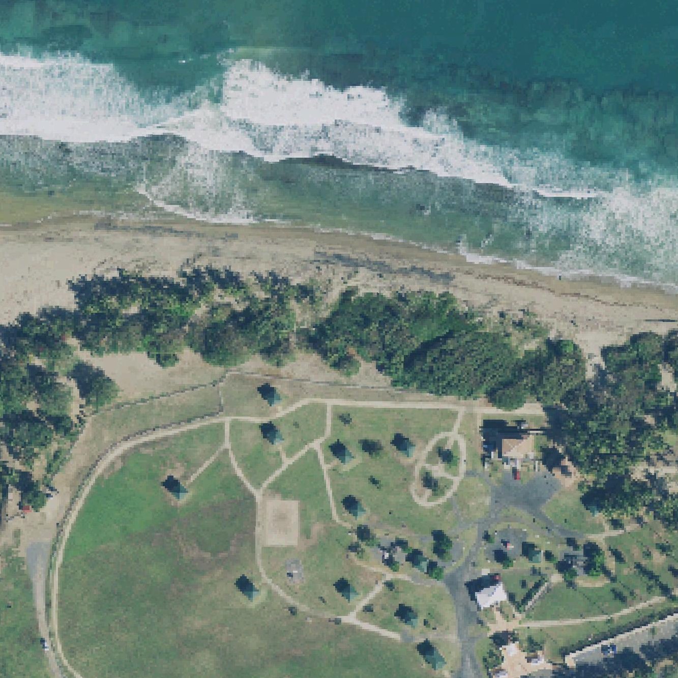 Aerial map of Rio Mar Beach